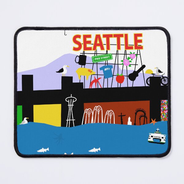 Item preview, Seattle by the Bay designed and sold by Darwin Stead Art Merch.