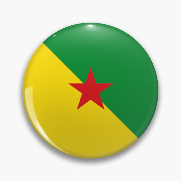 Item preview, French Guiana Circle Flag GF designed and sold by shitpostee.