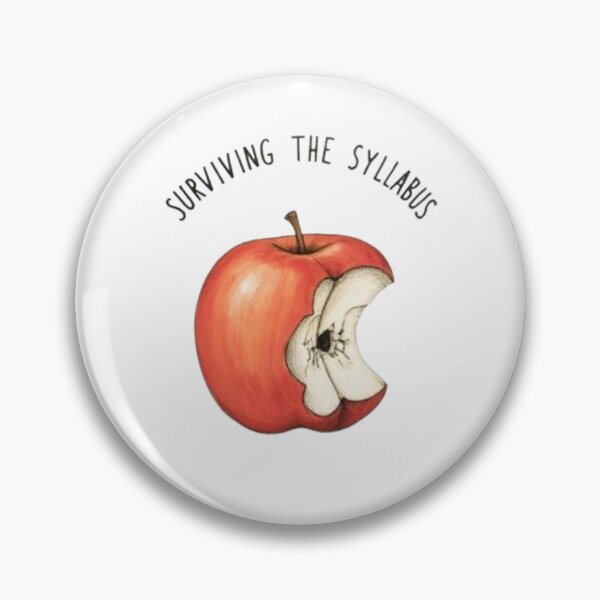 Item preview, Surviving the Syllabus Funny Student Meme | Back to School Humor | Apple Graphic | Teacher & College Life Typography | Sticker & T-Shirt designed and sold by ArtMashupCo.