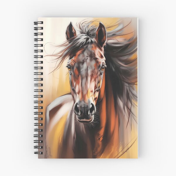 Item preview, Wild Horse Portrait Oil Painting Windswept Mane designed and sold by SellingWSarah17.