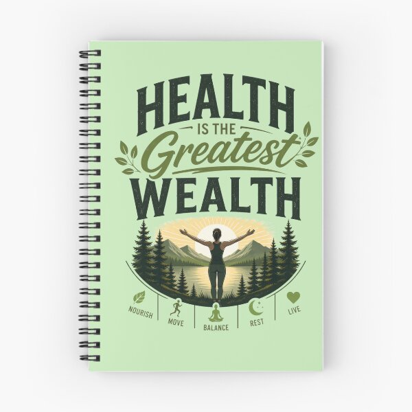 Item preview, Health is the Greatest Wealth designed and sold by Inspired2Live.