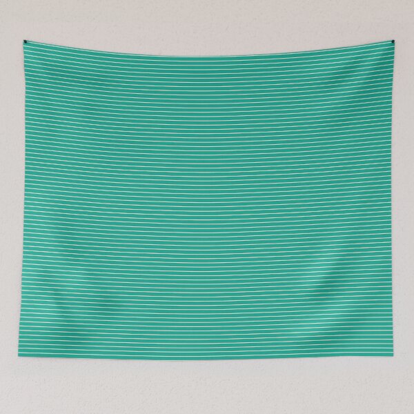 Item preview, Horizontal pin stripes teal and moonlight designed and sold by Hanna McCown.