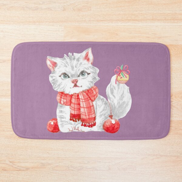 Item preview, Winter Cat with Red Scarf — Cozy Christmas Kitty Illustration designed and sold by BoldcreationsM.