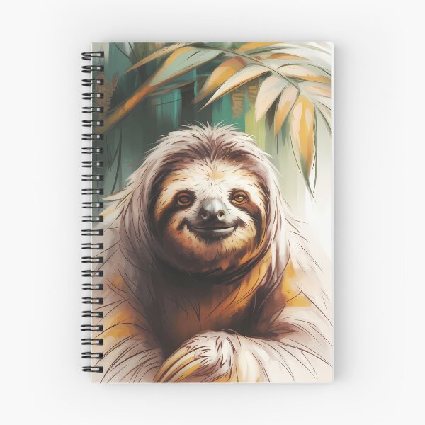 Item preview, Smiling Sloth Oil Painting Portrait in Jungle designed and sold by SellingWSarah17.