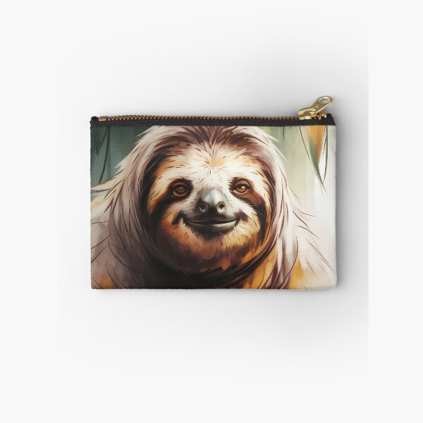 Item preview, Smiling Sloth Oil Painting Portrait in Jungle designed and sold by SellingWSarah17.