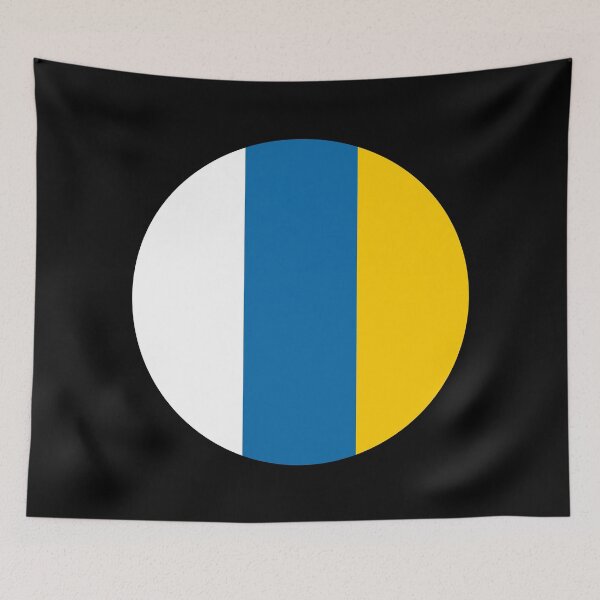 Item preview, Canary Islands Circle Flag IC designed and sold by shitpostee.