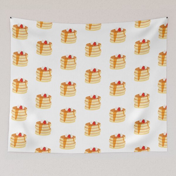 Item preview, Fluffy Pancakes | Stack with Maple Syrup, Strawberries & Whipped  designed and sold by Hikari-Suigetsu.