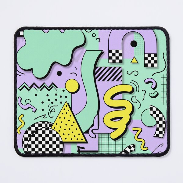 Item preview, Retro Pastel Memphis Geometric Abstract Pattern Vibe designed and sold by Pride Emblem Prints.