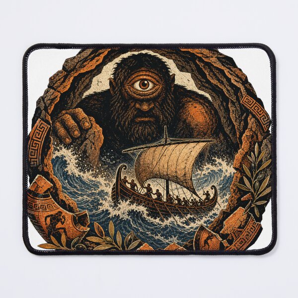 Item preview, Odysseus Ithaca Journey Greek Mythology Art designed and sold by Emma Studio.