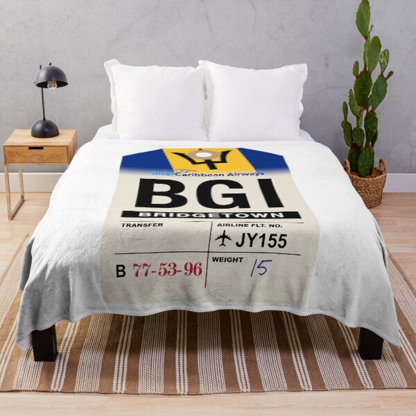 Item preview, Bridgetown (BGI) Barbados Airline Luggage Tag designed and sold by travelwitheric.