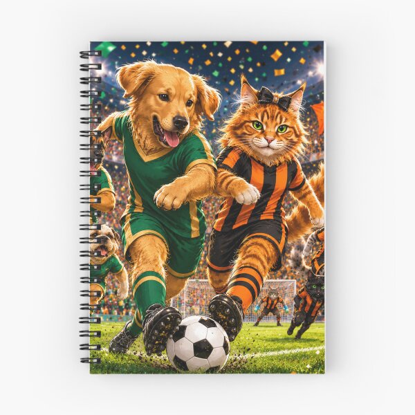 Item preview, Cats vs Dogs Soccer Match Funny Sports Design designed and sold by Extremeallie.