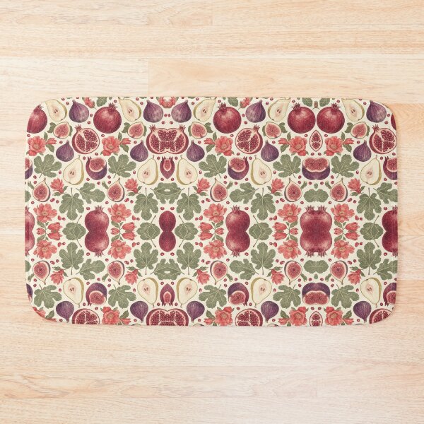 Item preview, Fig Pomegranate Autumn Fruit Pattern designed and sold by VerdantStudio.