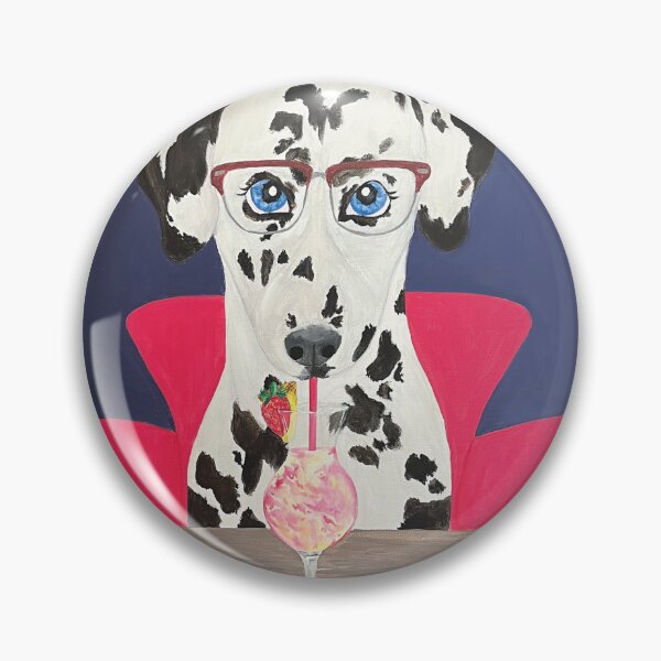 Item preview, Dalmatian Drinking a Pina Colada designed and sold by colormemaroon.