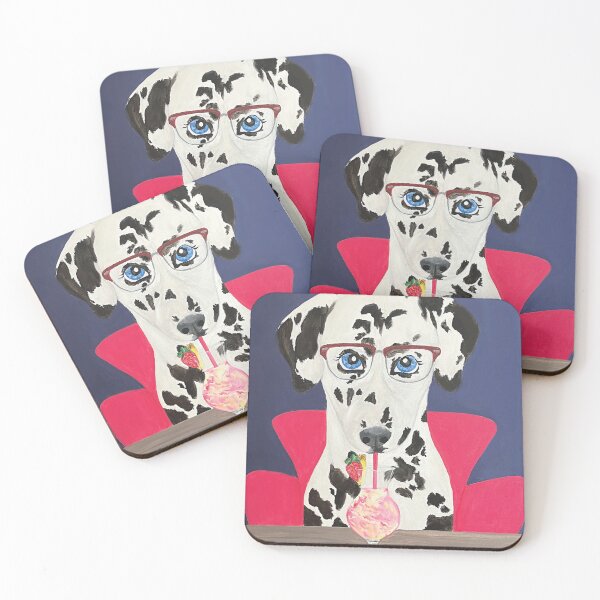 Item preview, Dalmatian Drinking a Pina Colada designed and sold by colormemaroon.