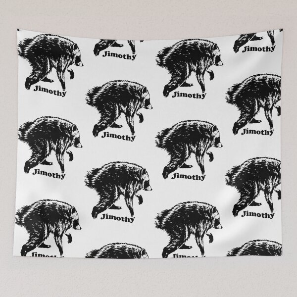 Item preview, Jimothy Raccoon Vintage Woodcut Funny Raccoon Meme designed and sold by PixlCrypt.