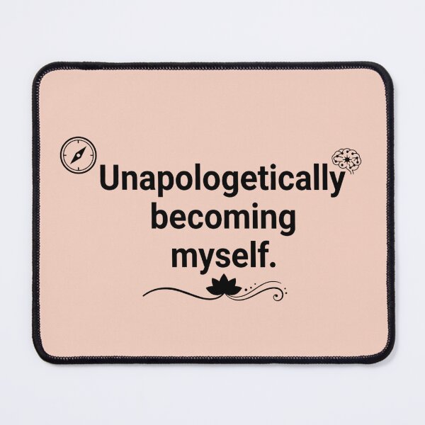 Item preview, Unapologetically Becoming Myself Self Love Quote Minimalist Typography designed and sold by MarJul.