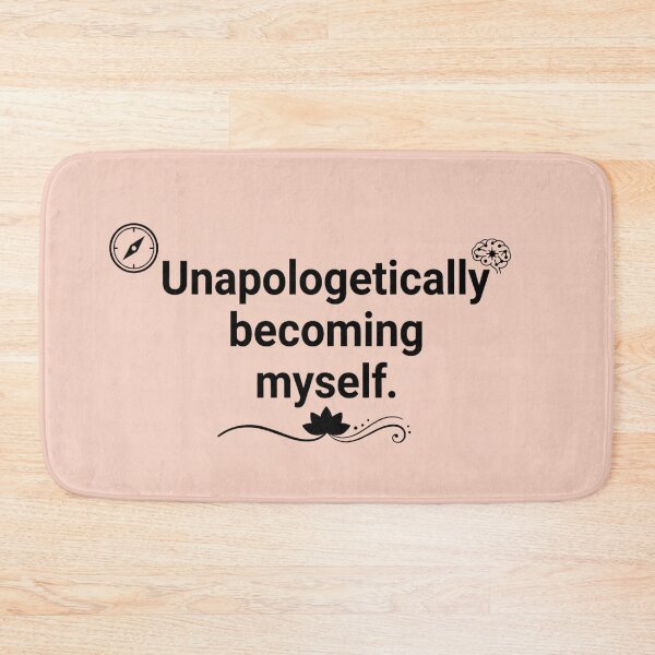 Item preview, Unapologetically Becoming Myself Self Love Quote Minimalist Typography designed and sold by MarJul.