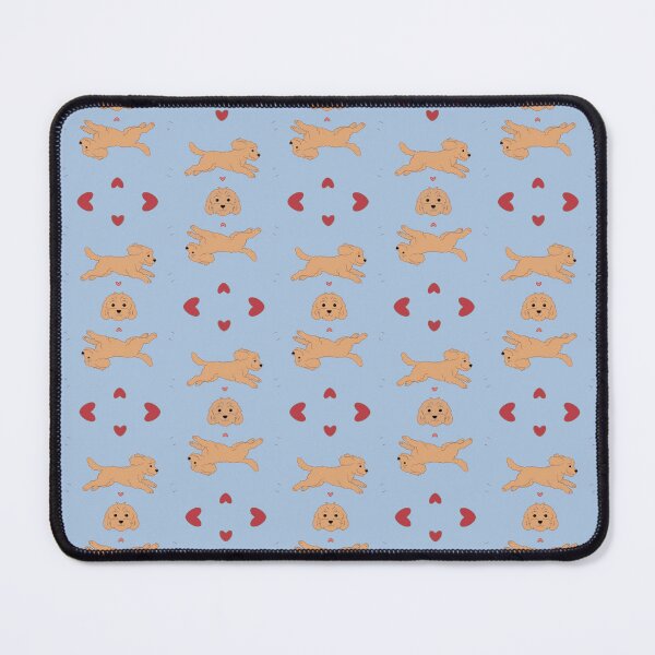 Item preview, Happy Cavoodle - Light Blue designed and sold by Mina Mina Designs.