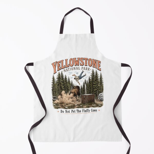 Item preview, Yellowstone National Park Do Not Pet The Fluffy Cows Funny Bison Nature designed and sold by PixlCrypt.