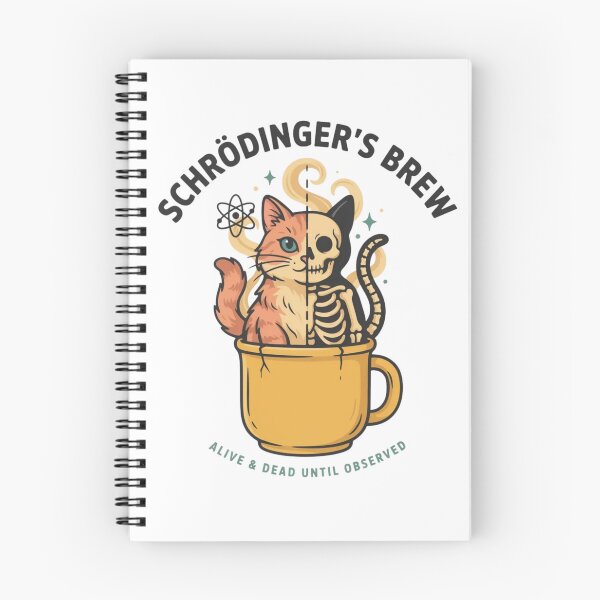 Item preview, Schrödinger's Brew Quantum Physics Cat Coffee designed and sold by UrbanStoic.