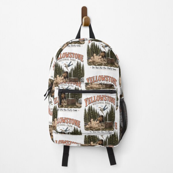 Item preview, Yellowstone National Park Do Not Pet The Fluffy Cows Funny Bison Nature designed and sold by PixlCrypt.