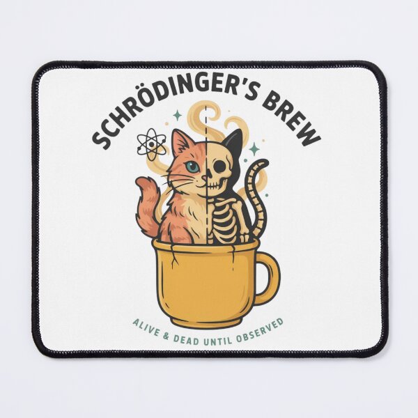 Item preview, Schrödinger's Brew Quantum Physics Cat Coffee designed and sold by UrbanStoic.