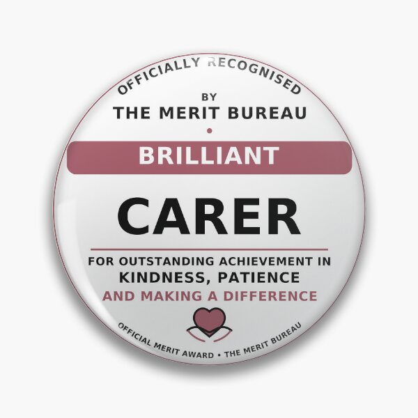 Item preview, Carer Thank You Gift | Brilliant Care Worker Appreciation Award designed and sold by TheMeritBureau.