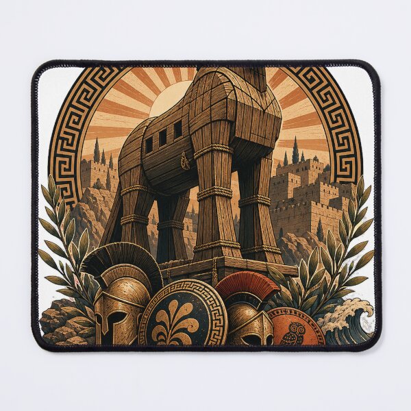 Item preview, Trojan Horse Ancient Greek Epic Art designed and sold by Emma Studio.
