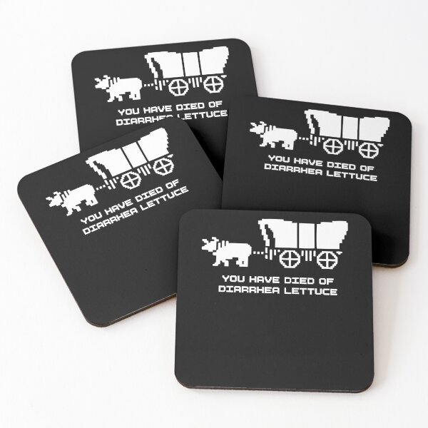 Item preview, You Have Died Of Diarrhea Lettuce Funny Oregon Trail Pixel designed and sold by PixlCrypt.