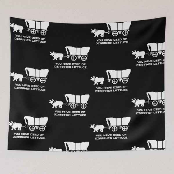 Item preview, You Have Died Of Diarrhea Lettuce Funny Oregon Trail Pixel designed and sold by PixlCrypt.