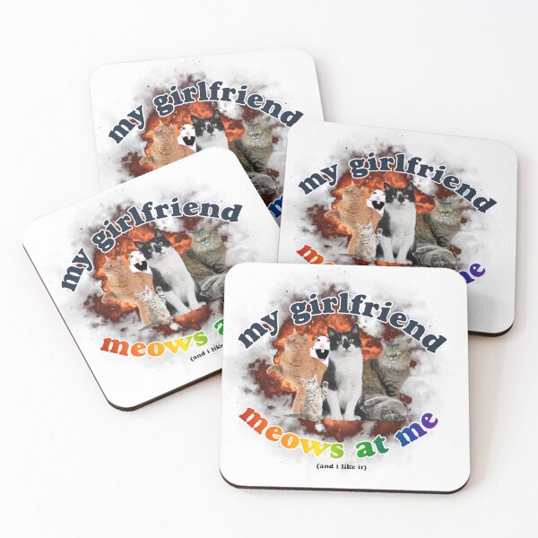 Item preview, Girlfriend Meows at me designed and sold by ella's stickers :).