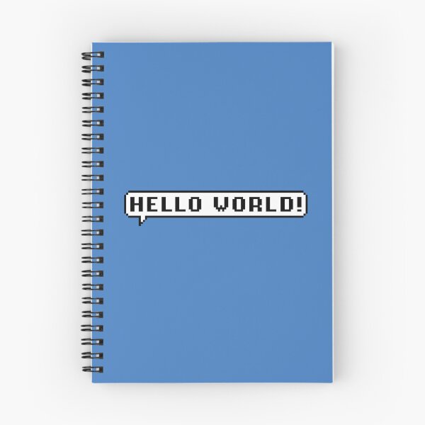 Item preview, Hello World – Pixel Speech Bubble Minimalist Retro Design designed and sold by PixelPuncheur.