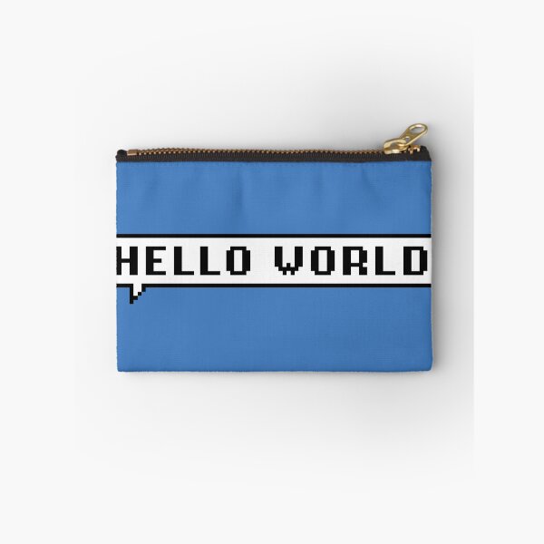 Item preview, Hello World – Pixel Speech Bubble Minimalist Retro Design designed and sold by PixelPuncheur.