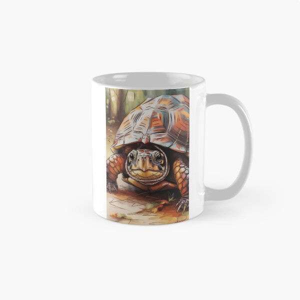 Item preview, Box Turtle Oil Painting Forest Portrait designed and sold by SellingWSarah17.