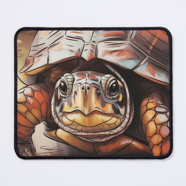 Item preview, Box Turtle Oil Painting Forest Portrait designed and sold by SellingWSarah17.