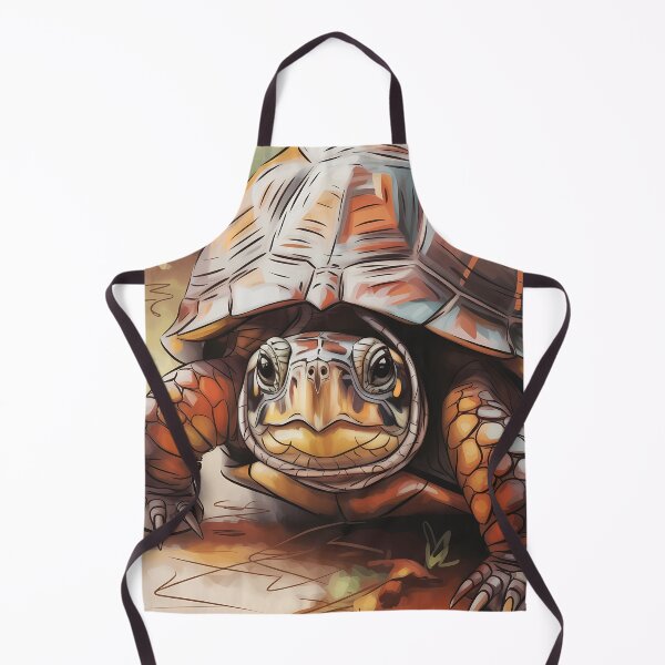 Item preview, Box Turtle Oil Painting Forest Portrait designed and sold by SellingWSarah17.