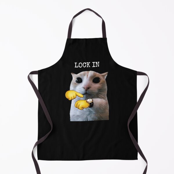 Item preview, Lock In Cat Shirt Funny Cat Meme T-Shirt Cute Cat Pointing At Wrist Watch Tee Relatable Meme Shirt Funny Gym Motivation Top Cat Lover Gift [Black Shirt Only] designed and sold by Off-Road-Zone.