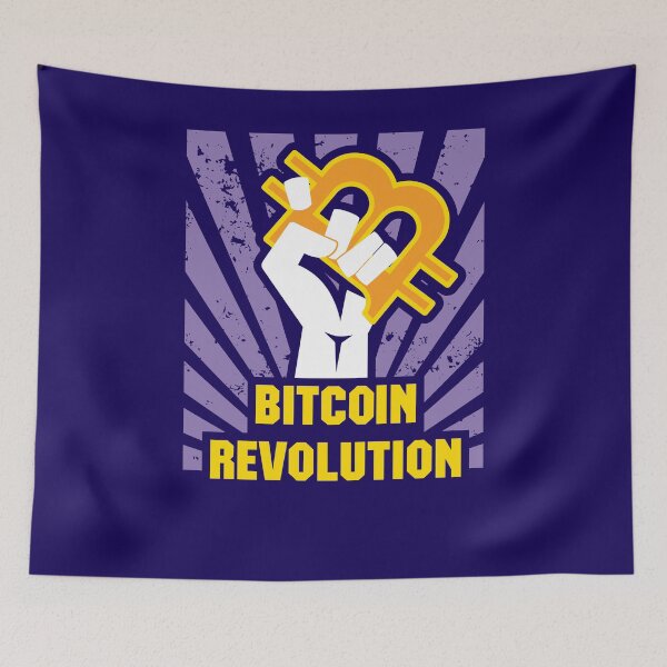 Item preview, Bitcoin Revolution - Bitcoin Crypto Art T-shirt designed and sold by WG-Factory.