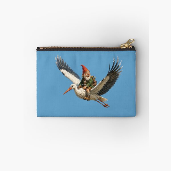 Item preview, Alpine Gnome Riding a Majestic Stork – Funny Fantasy Forest Adventure designed and sold by Alpine-Ink.