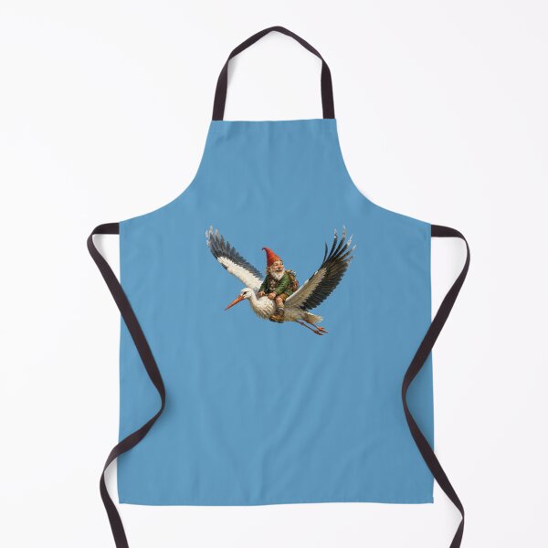 Item preview, Alpine Gnome Riding a Majestic Stork – Funny Fantasy Forest Adventure designed and sold by Alpine-Ink.