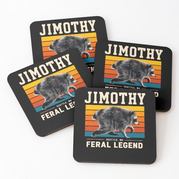 Item preview, Jimothy Seattle Feral Legend Funny Vintage Raccoon designed and sold by PixlCrypt.