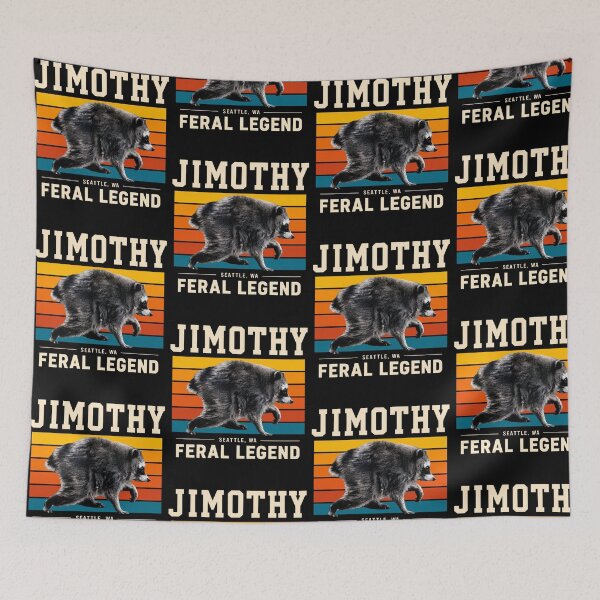 Item preview, Jimothy Seattle Feral Legend Funny Vintage Raccoon designed and sold by PixlCrypt.