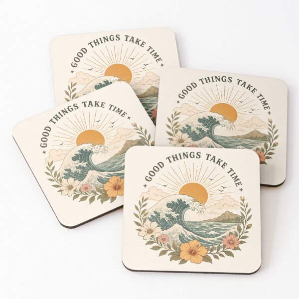 Item preview, Good Things Take Time Vintage Ocean Design designed and sold by SUreal Studio.