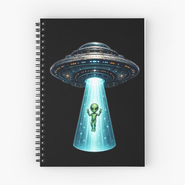 Item preview, Alien Flashing Peace Signs While Being Abducted by Giant UFO designed and sold by builtforyou.