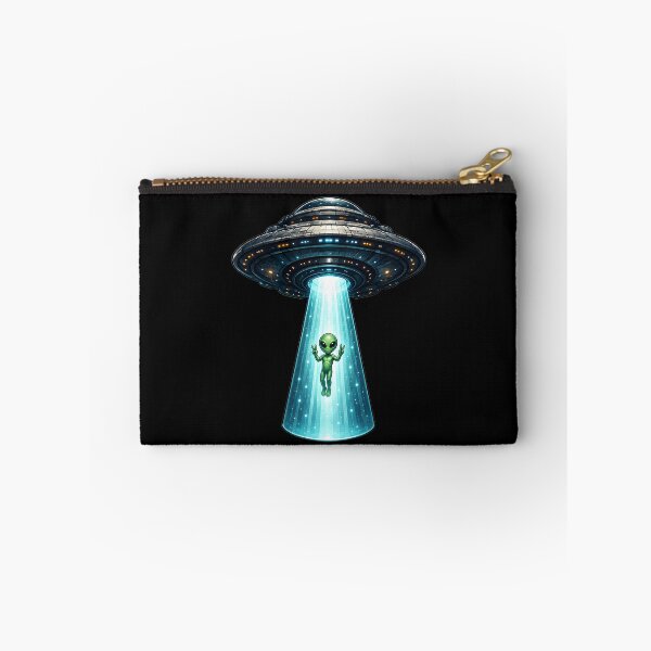 Item preview, Alien Flashing Peace Signs While Being Abducted by Giant UFO designed and sold by builtforyou.