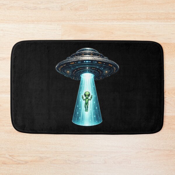 Item preview, Alien Flashing Peace Signs While Being Abducted by Giant UFO designed and sold by builtforyou.