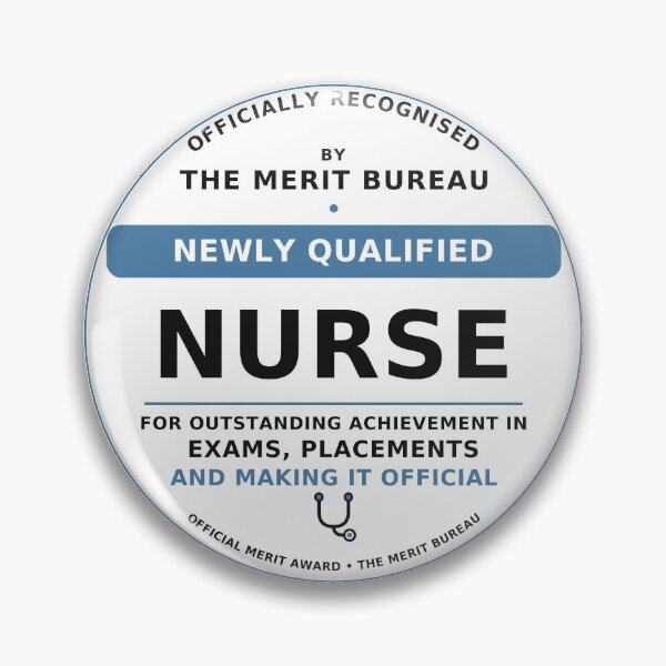Item preview, Newly Qualified Nurse Gift | Nursing Graduation Award designed and sold by TheMeritBureau.