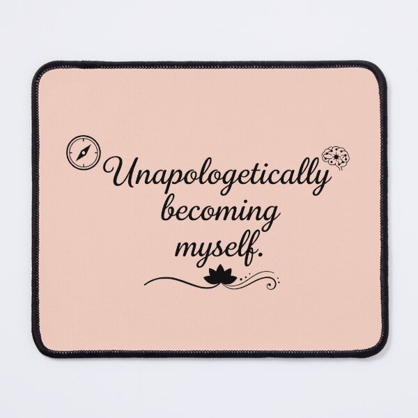 Item preview, Unapologetically Becoming Myself Self Love Quote Minimalist Typography designed and sold by MarJul.