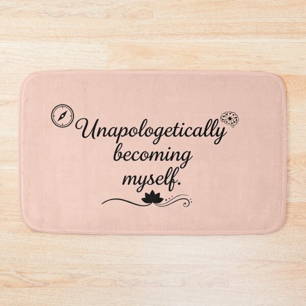 Item preview, Unapologetically Becoming Myself Self Love Quote Minimalist Typography designed and sold by MarJul.