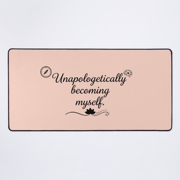 Item preview, Unapologetically Becoming Myself Self Love Quote Minimalist Typography designed and sold by MarJul.